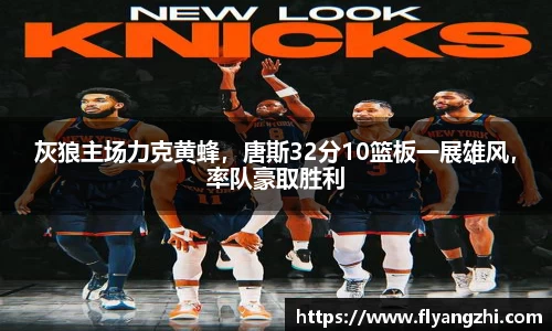 灰狼主场力克黄蜂，唐斯32分10篮板一展雄风，率队豪取胜利