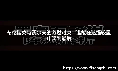 布伦瑞克与沃尔夫的激烈对决：谁能在这场较量中笑到最后